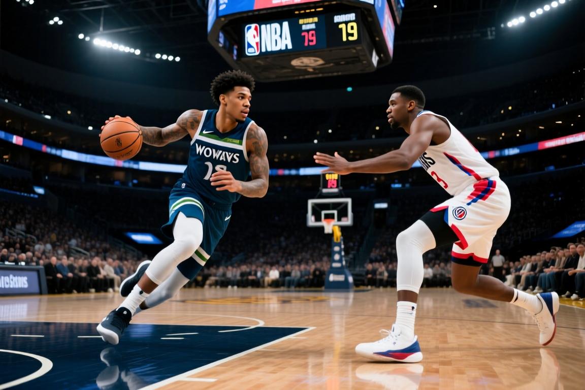 NBA杯-森林狼大胜快船鲍尔24+7麦丹23+6+7加兰24+5