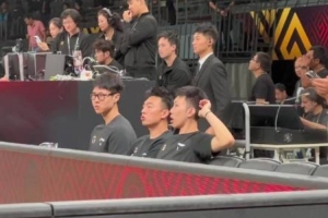 廖三宁赵嘉义完成国家队任务 归队观看北控洲际杯首秀