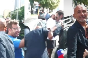 罗体：斯帕莱蒂与球迷合影险些滑倒，球迷调侃尤文被伤病魔咒缠身