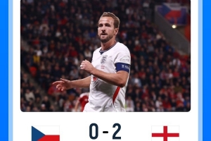 凯恩挂帅！英格兰队史首度5名海外球员联袂出战正式比赛