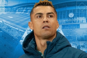 黑色幽默！talkSPORT主播调侃：C罗不妨投奔曼城，下赛季英乙射手王