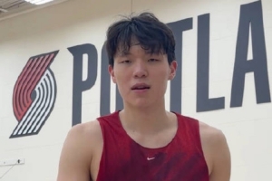 刻苦加练！开拓者发布杨瀚森训练视频：持续精进自我