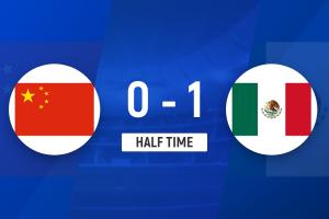 半场战报：U17国足0-1暂负墨西哥U17 邝兆镭多次制造威胁万项错失良机