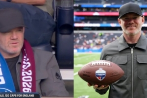 太阳报：鲁尼现身热刺球场观战NFL 遭现场球迷嘘声与嘲笑