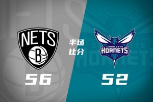 半场战报：篮网56-52领先黄蜂 小迈克尔-波特16分兰德尔13分里德13分