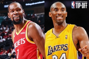 里程碑预警!NBA官方:杜兰特距超越科比升至历史第四仅差1047分