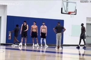 杨瀚森和马卢阿奇进行特训，“好兄弟”不经意间展示惊人天赋