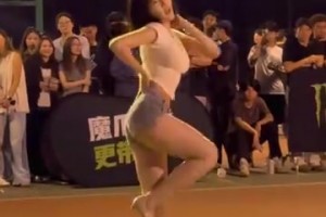 山财篮球赛开场舞，这比起CBA的啦啦队有过之而无不及